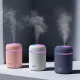 Compact Ultrasonic Air Humidifier with LED, 300ml, Pink