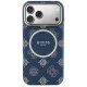 Guess IML Peony Dot MagSafe Phone Case Cover iPhone 17 Pro Max - Blue