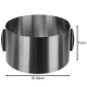 Ruhhy 24618 Adjustable Cake Ring 16-30 cm, Height 15 cm