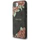 Guess 4G Flowers Print MagSafe Case for iPhone 16e Black