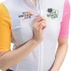 Rockbros 15210005003 S Women\'s Short-Sleeve Cycling Jersey - White