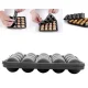 Ruhhy 21808 Silicone Cake Pop Mold, 20-Cavity Sphere Baking Form