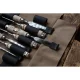 Kirschen Genuine Leather Roll-Up Tool Bag for Chisels, 12 Compartments, Brown