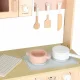 Kids Wooden Play Kitchen MDF MODERN CLASSIC with Accessories 81 cm, Pink