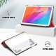 Huawei MatePad T 10s (AGS3-L09, AGS3-W09) Leather Tri-fold Stylish Tablet Cover Case, Red