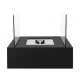 Tabletop Bio Ethanol Fireplace Smokeless Ventless Indoor Portable Fire Pit, Black