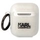Прозрачный чехол Karl Lagerfeld для AirPods 1 / 2 KLA2HNKCTGT с блестками