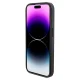 Ferrari iPhone 15 Pro Case Perforated Waves Metal Logo, Black