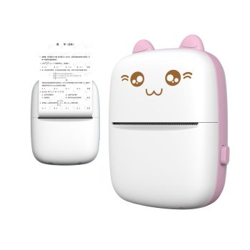 HURC9 Bluetooth Thermal Printer Mini Kitty with App - Pink