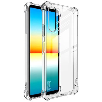 Sony Xperia 10 IV IMAK Flexible TPU Case Cover + Screen Protector, Transparent