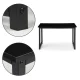 ModernHome PWDNZ-304 Computer Desk, 120x60 cm, Black