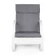 Modernhome Rocking Chair, Grey/White