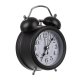 Izoxis 25473 Retro Alarm Clock with LED Backlight, Black