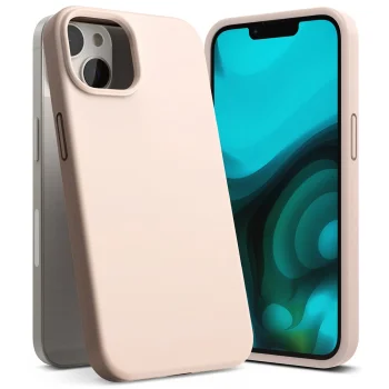 Ringke Silicone Case for Apple iPhone 14 Plus (6.7"), Pink Sand