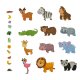 Magnetic Educational Creative Board for Children with Animals Figures, 26x19cm