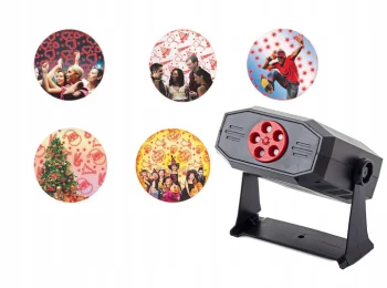 Laser Projector with Strobe and Speaker, 13x13x5cm