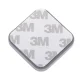 Self-Adhesive Silicone Door Bumper, Grey Square, 4x4 cm