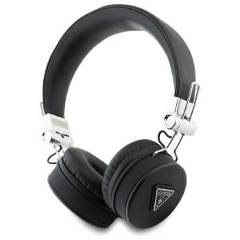 Guess GUBH70PGTSPSK belaidės ant ausų dedamos ausinės su Bluetooth 5.3 ir ENC, juodos