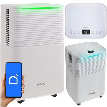 Ruhhy Dryzix 500 Dehumidifier with Wi-Fi, 12L/24h for Home, White