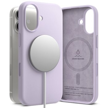 Ringke Silicone Magnetic MagSafe Phone Case Cover iPhone 17 - Purple