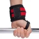 Wrist support straps for strength training, 2 pcs, black-red