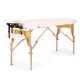 ModernHome 2-Section Wooden Portable Massage Table with Carrying Case