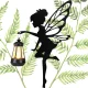 Solar Garden Lights with Twilight Sensor, Fairy Design, 2 pcs, Black
