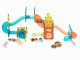 Kids Light Magnetic Constructor Rolling Ball Rail Bricks Set 75 pcs