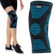4Fizjo 912 Elastic Knee Brace with Patella Stabilization, Size L, Black/Blue