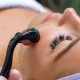 Derma Roller Facial Massage Roller 0.5mm, Dark Purple
