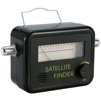 Satelīta signāla mērītājs ar skaņas indikatoru un apgaismojumu