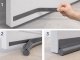 Self-Adhesive Door Draft Stopper, Noise Reduction, 96cm, Grey