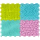 Sensory Puzzle Mat for Foot Massage (8 Pieces), Pastel Colors