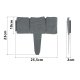 Garden Edging Plastic Lawn Border Plonos PL-962 8.2 ft 10-Pack, Grey