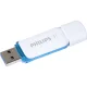 Philips Snow Edition 16GB USB 3.0 Flash Drive, White / Blue
