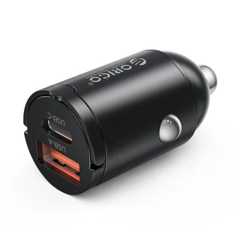 Orico MiniRing 30W USB-A & USB-C Car Charger - Black