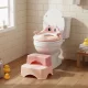 Ecotoys Kids Toilet Training Seat with Step Stool, Pink