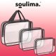 Transparent Travel Organizer Makeup Travel Bags, 3 pcs.