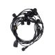 Dārza āra virtene LED lampiņas bumbas 12m + 10 G45 Spuldzes (Baltas) | Outdoor Lights Balls