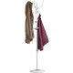 Standing Coat Rack ModernHome with 14 Hooks for Entryway, Metal Hall Tree, white