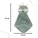 Baby Hand Towel, 42x25cm, Blue Fox