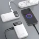 Dudao K31 10000 mAh 22.5W Power Bank with Built-in Cable, White