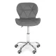ModernHome Swivel Office Chair with Wide Back, Adjustable Height Task Chair, Grey