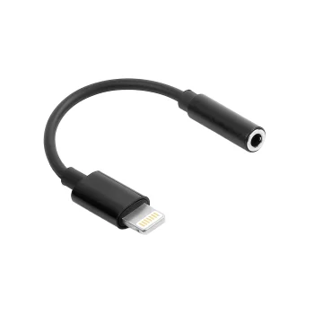 Maxlife Audio Adapter MXJL-02 3.5 mm Jack to Lightning, Black