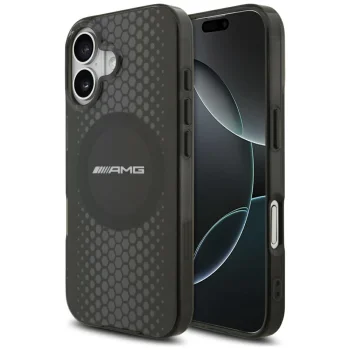 AMG Double Layer Transparent Graphics MagSafe Case for iPhone 17 - Black