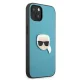 Karl Lagerfeld iPhone 13 mini Case Leather Ikonik Karl\'s Head, Blue