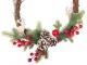 Christmas Wreath for Door and Wall, 30x25 cm