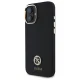 Guess iPhone 16 Case Silicone Logo Strass 4G, Black