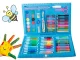 Art Painting and Drawing Set in Case, 86 Pieces, Blue