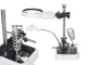 Third Hand Soldering Stand with Magnifier and 6 LED Light